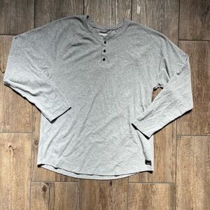 Seeded & Sewn Gray Long Sleeve Shirt Men's Size XL